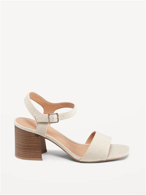 Strappy Block Heel Sandals Old Navy