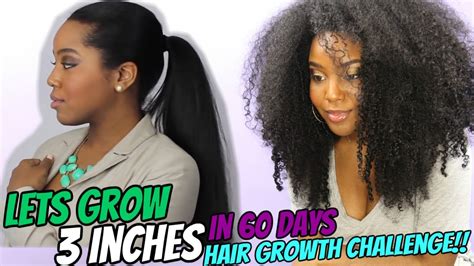 Hair Growth Regimen Challenge Grow Natural Hair 2 Month Growth