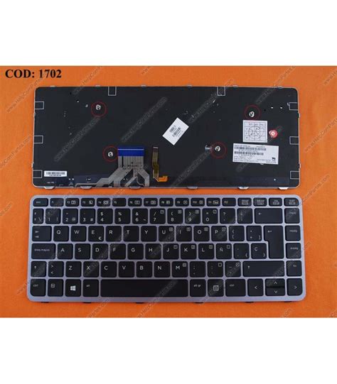 TECLADO HP ELITEBOOK FOLIO 1000 1040 G1 G2 G3 SERIES BACKLIT SILVER