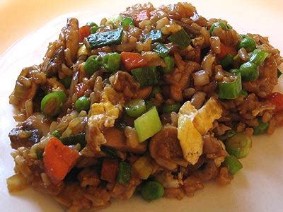 Chinese-Style Fried Brown Rice and Vegetables | Lisa's Kitchen | Vegetarian Recipes | Cooking ...