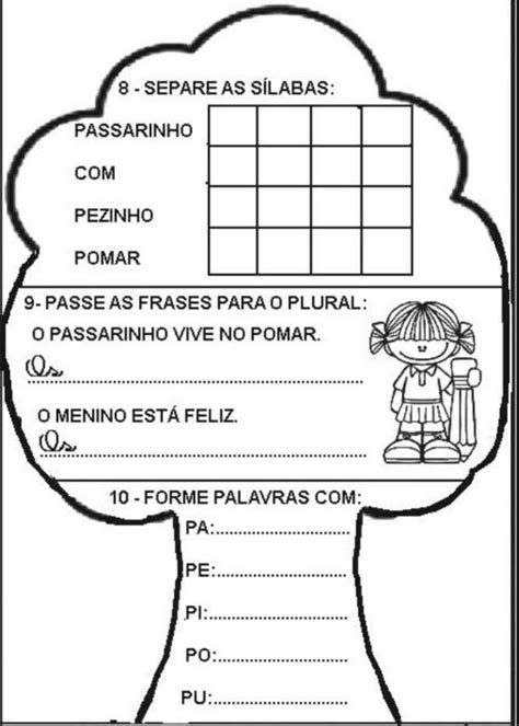 Palavras Que Rimam Com Árvore - Atividade com poema para o dia da árvore | Palavras que rimam, Dia da ...
