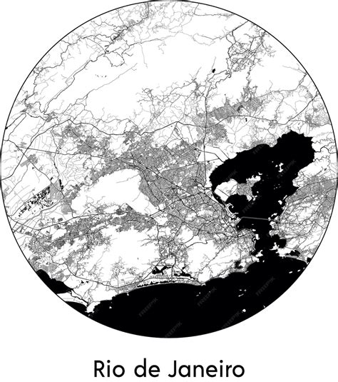 Premium Vector | City map south america brazil rio de janeiro vector