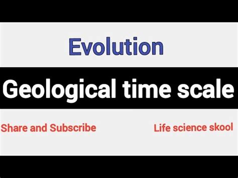 Geological Time Scale Important Key Points On Geological Time Scale