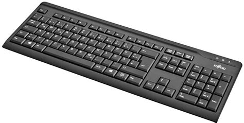 Fujitsu Kb Usb Usb Keyboard German Qwertz Windows Black Conrad