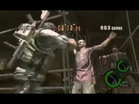 Resident Evil 5 Mercenaries Missile Area Duo Chris S T A R S Jill