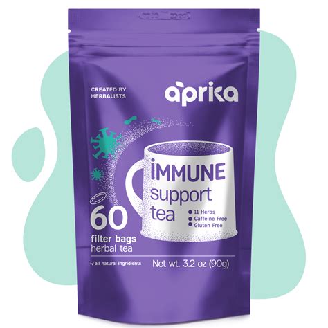 Immune System Support Herbal Tea, 60 Bags – Aprika Life