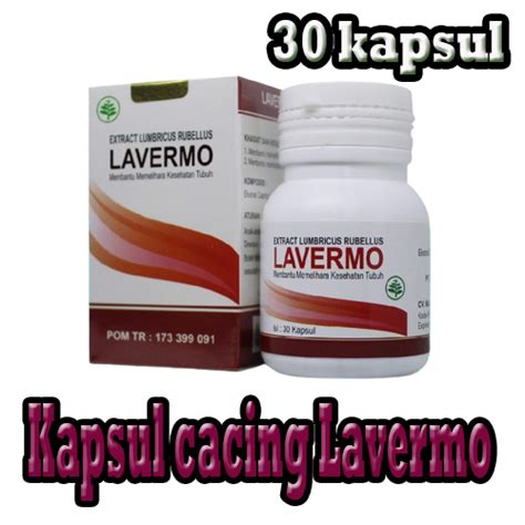 Jual LAVERMO Kapsul Ekstrak Lumbricus Obat Demam Dan Tipes Shopee