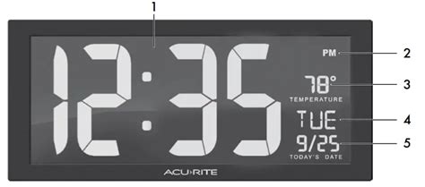 ACCURITE Digital Clock Instruction Manual