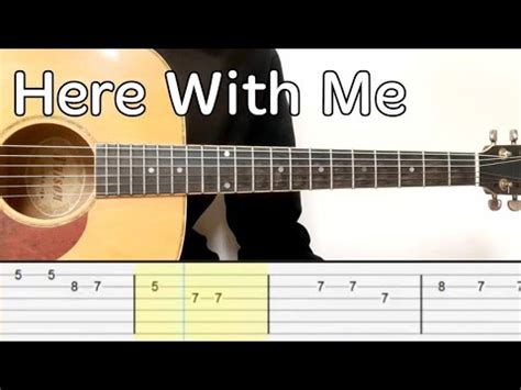 D4vd Here With Me Guitar Tutorial Tab YouTube