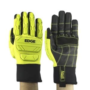 Ansell Edge Heavy Duty Hi Viz Work Gloves Safetygloves Co Uk