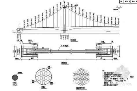 7818078m自锚式悬索桥主缆、吊杆构造节点详图设计 路桥节点详图 筑龙路桥市政论坛