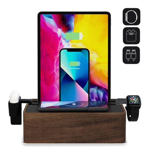 Alldock Wireless Walnut And Black Apple Package Alldock Reviews On Judge Me