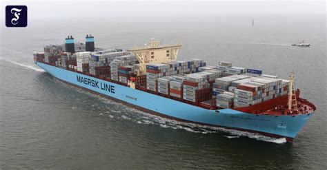 Maersk Mc Kinney Møller Größtes Containerschiff der Welt hat in