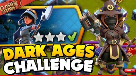 Easy Way To 3 Star Dark Ages Champion Challenge Clash Of Clans Coc Clashofclans Youtube