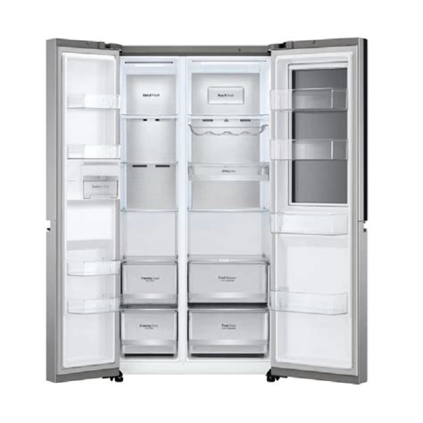 Lg 655l Side By Side Fridge With Instaview Stainless Gs Vb655pl