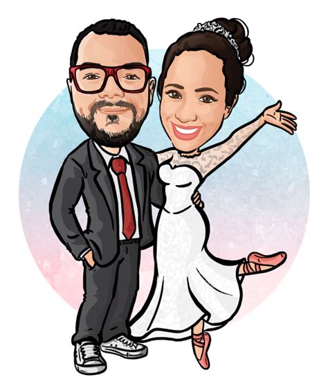 Desenha Caricaturas Caricatura De Noivos Para Casamento E Formatura