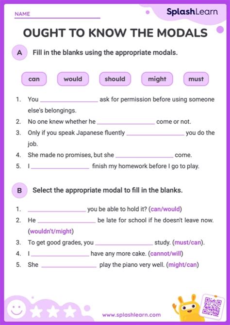 Printable 5th Grade Verbs And Tenses Worksheets SplashLearn