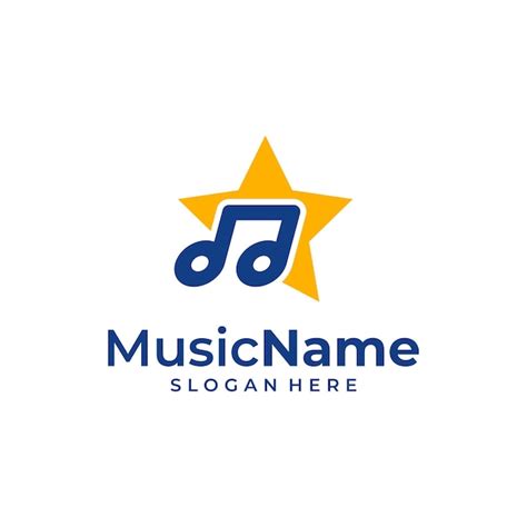 Plantilla De Ilustraci N De Logotipo De Star Music Vector De Concepto