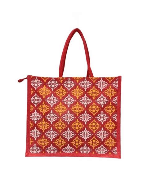 Red Eco Friendly Jute Shopping Bags At Rs 89 Piece Jute Bag In