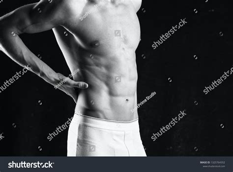 Muscular Naked Body Taurus Male Clings Stock Photo 1325764352