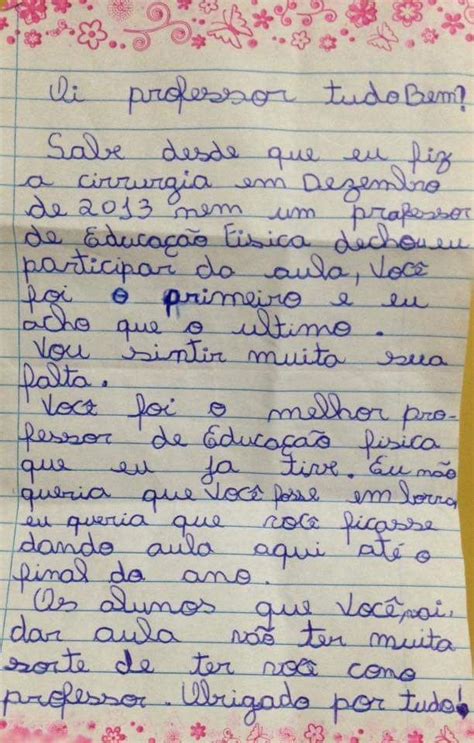 Carta de Aluna para Professor A Coisa Mais Fofa que Você Vai Ler Hoje