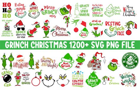 Grinch Bundle Svg Png Bundle Grinch Christmas Bundle Etsy