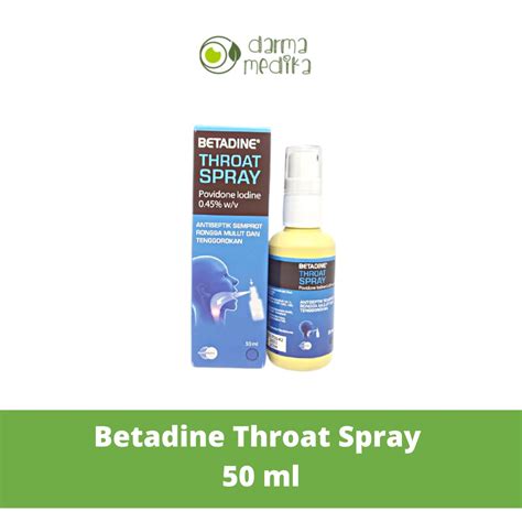 Jual Betadine Throat Spray Obat Semprot Tenggorokan 50 Ml 50ml