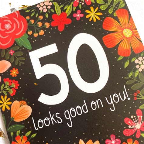 50th Birthday Card 50th Birthday Card For Women 50 Birthday Etsy