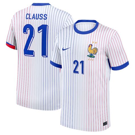 Maillot Equipe De France Exterieur Clauss Foot Soccer Pro