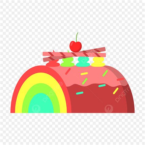 Steeet Rainbowケーキデザートイラストステッカー用イラストイラスト画像とpngフリー素材透過の無料ダウンロード Pngtree