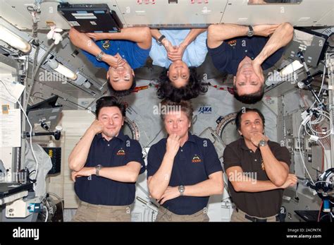 Iss Expedition 32 Crew Astronauts And Cosmonauts Inside The Kibo