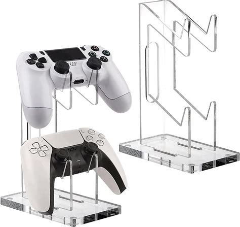 2 Pack Acrylic Controller Stand Universal Dual Game Controller Holder