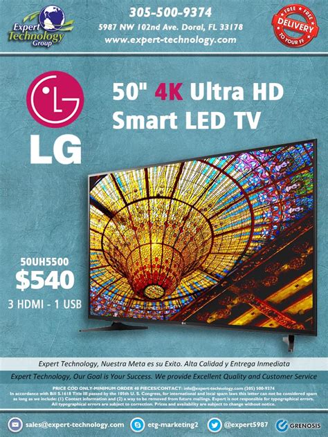 LG 50″ 4K Ultra HD Smart LED TV – Expert Technology
