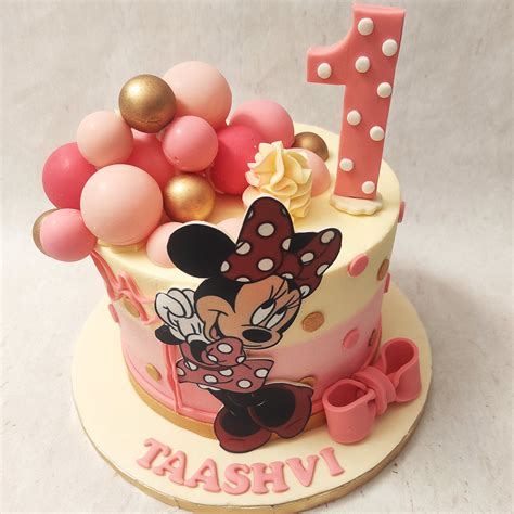 Minnie Mouse Pink Cake Minnie Mouse Theme Cake Minnie Cake Liliyum Patisserie And Cafe