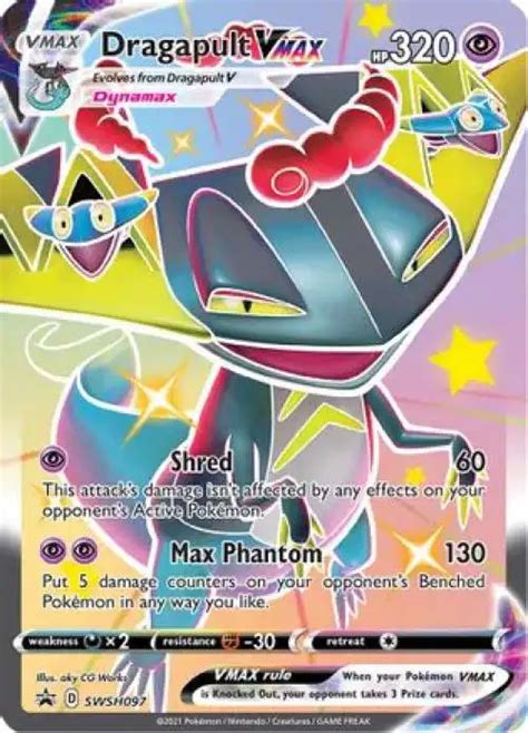 Pokemon Sword Shield Promo Single Card Dragapult Vmax Swsh Oversized