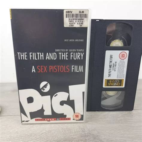 Sex Pistols The Filth And The Fury Vhs Tape Punk Rock Sid Vicous Jonny