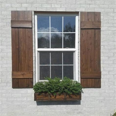 Wood Shutters Rustic Exterior Cedar Shutters Board Etsy In