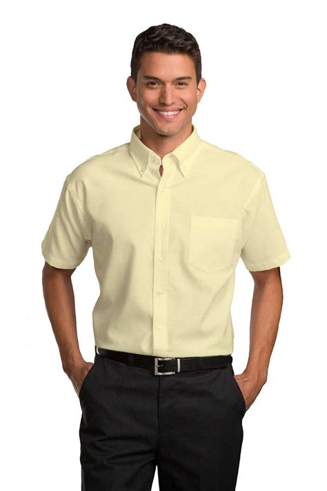 Mens Short Sleeve Oxford Shirt Career Apparel