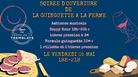 Soirée d ouverture de la guinguette à la ferme à La Boissière École