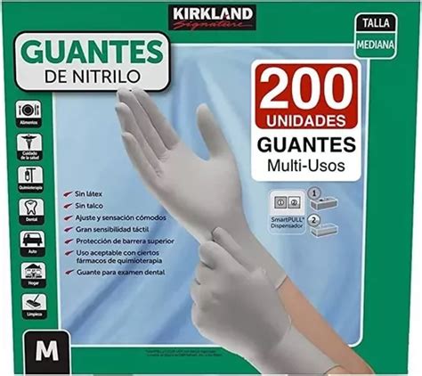 Guantes Descartables Antideslizantes Kirkland Signature Exam Color Gris