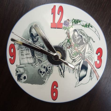 Grim Reaper Clock Tattoo