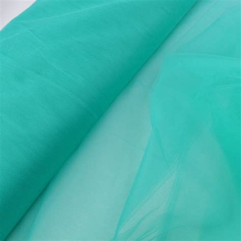 Tissu tulle souple vert emeraude en grande largeur pour création de