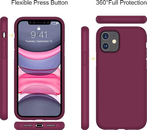 Husa Protectie Compatibila Cu Iphone Ultra Slim Silicon Visiniu La