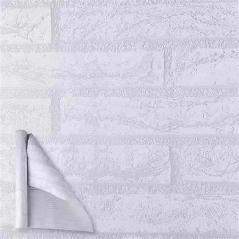 Venoro 3D Wall Paper Brick Stone Rustic Effect Home Decor Self Adhesive