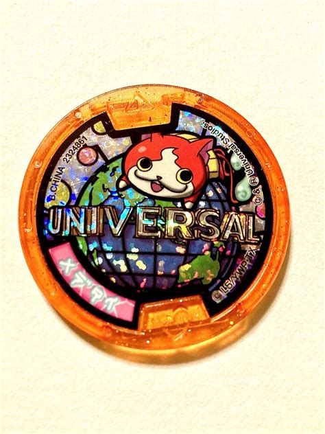 Yo Kai Watch Medals Universal Studio Japan Luck Medetai Holo Medal