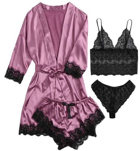 Shop Our Women S Silk Satin Pajamas Set With Pcs Lingerie