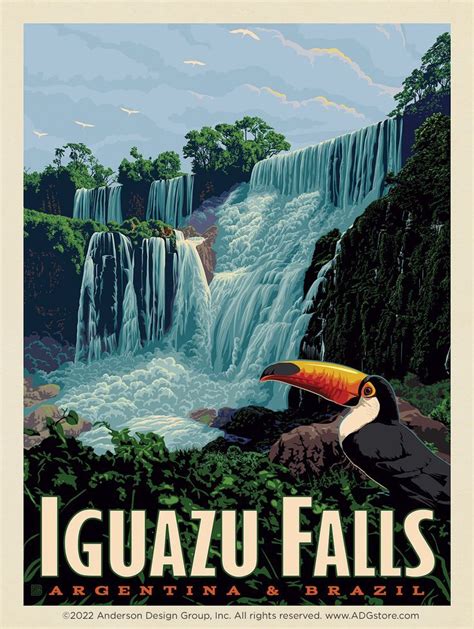 Iguaz Falls Argentina Brazil Travel Posters Iguazu Falls