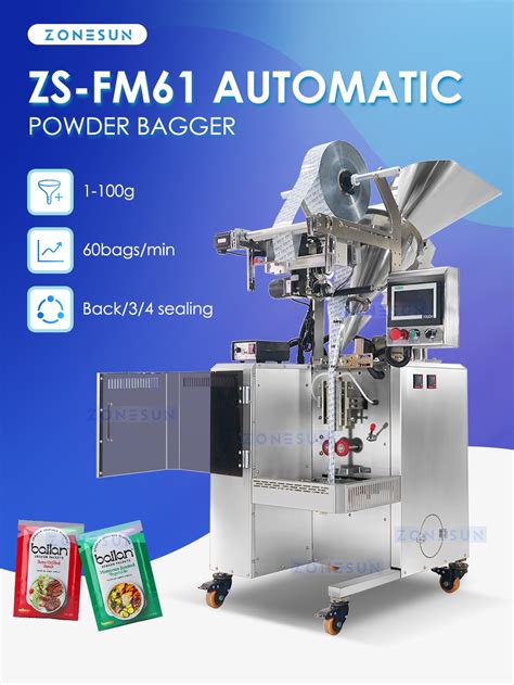 ZONESUN ZS FM61 Automatic Powder Bag Filling Sealing Machine ZONESUN