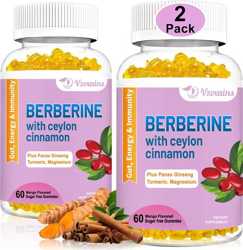 Amazon Pack Berberine With Ceylon Cinnamon Gummies Mg High