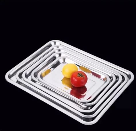 STAINLESS STEEL FOOD TRAY | Lazada PH